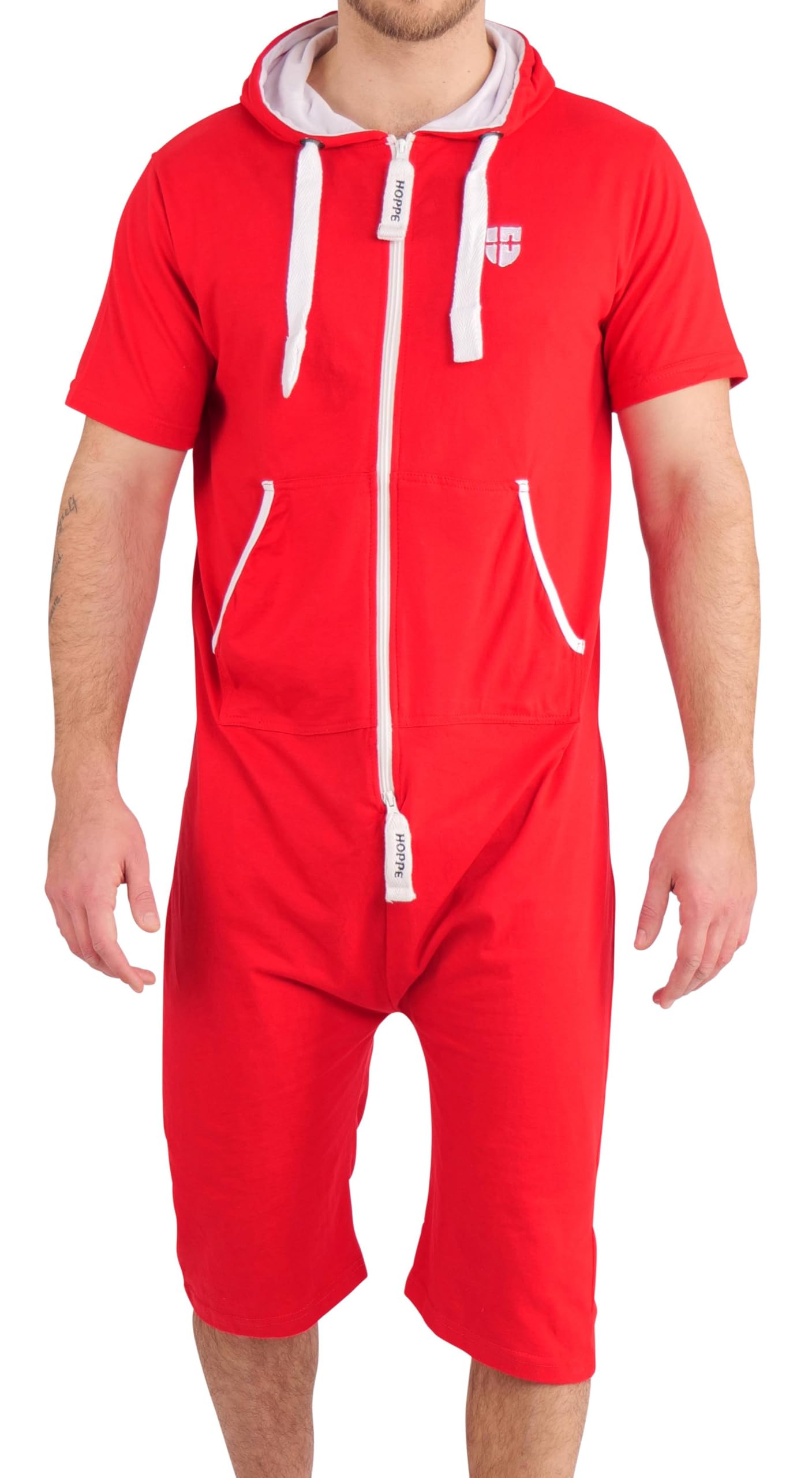 Herren Jumpsuit kurz Overall Einteiler Jogger für den Sommer