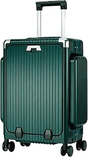 20in Aluminum Frame Carry On Luggage, Tri-Zone Access Brake Wheels