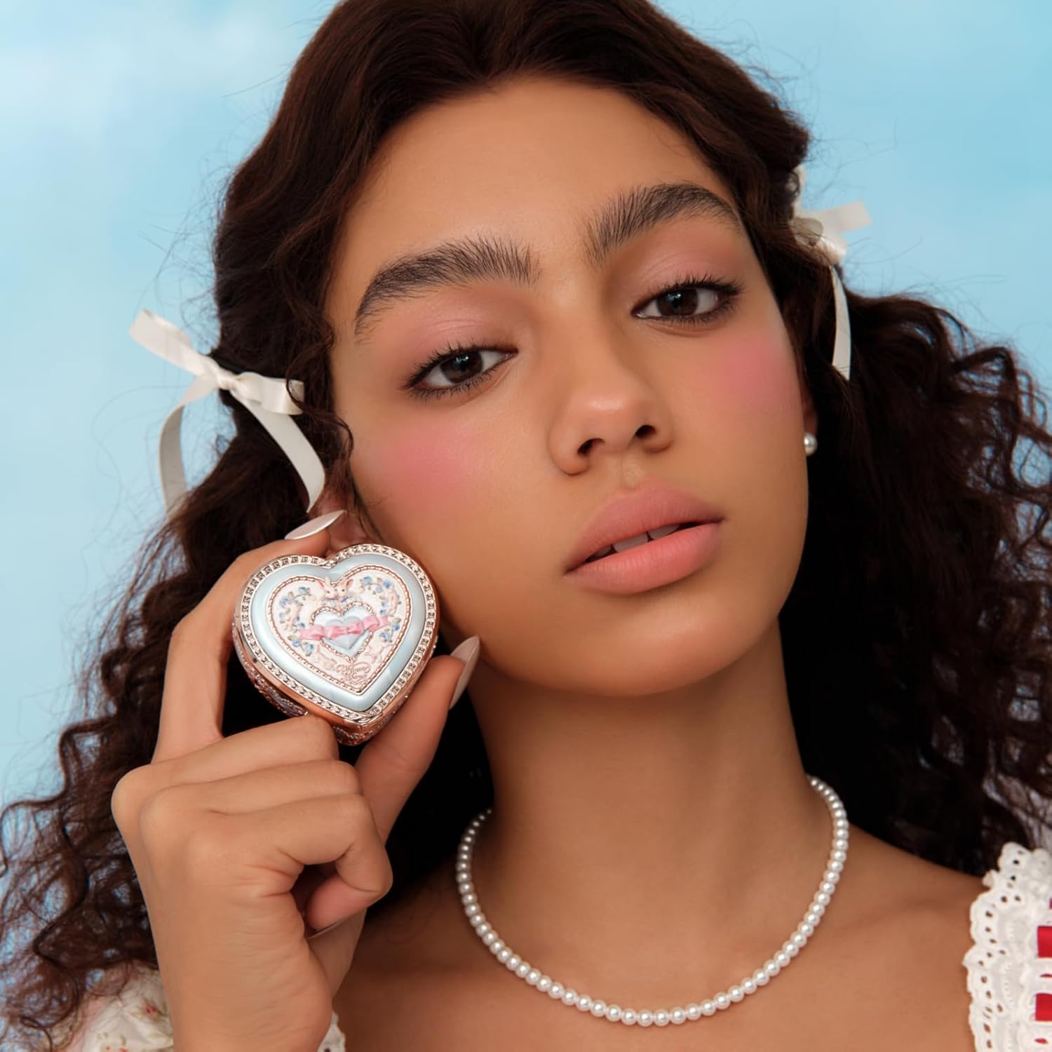 Flower Knows Bunny Garden Embossed Blush,Talc-Free Rose Satin Powder Blush,Highly Pigmented,Buildable&Blendable Formula,Dimensional Cheek Color for a Deep,Luminous Finish,Gift-Worthy(S02 Berry Bunny) - Image 6