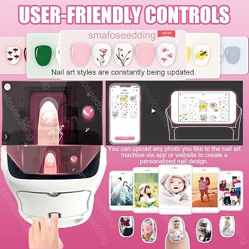 Nail Art Printer Machine - Nail Art Machine:Professional 10-Second Nail-PrintingMachine With 5