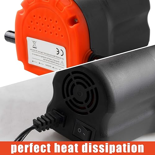 Miniatura 4 de PLUMIA Extractor de bomba de cambio de aceite de 12 V 80 W, bomba de transferencia de aceite de succión de líquido diésel mejorada con tubo, bomba