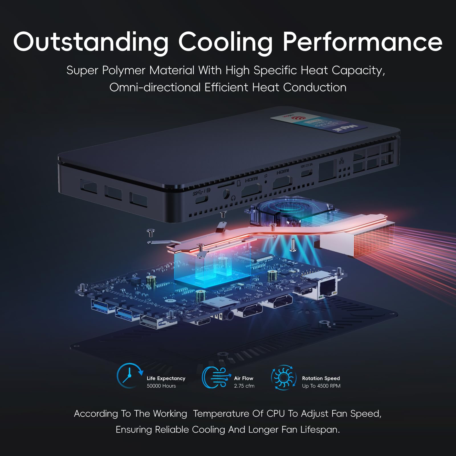 MeLE Mini PC Overclock4C Win11Pro N100(up to 3.4GHz) Alder