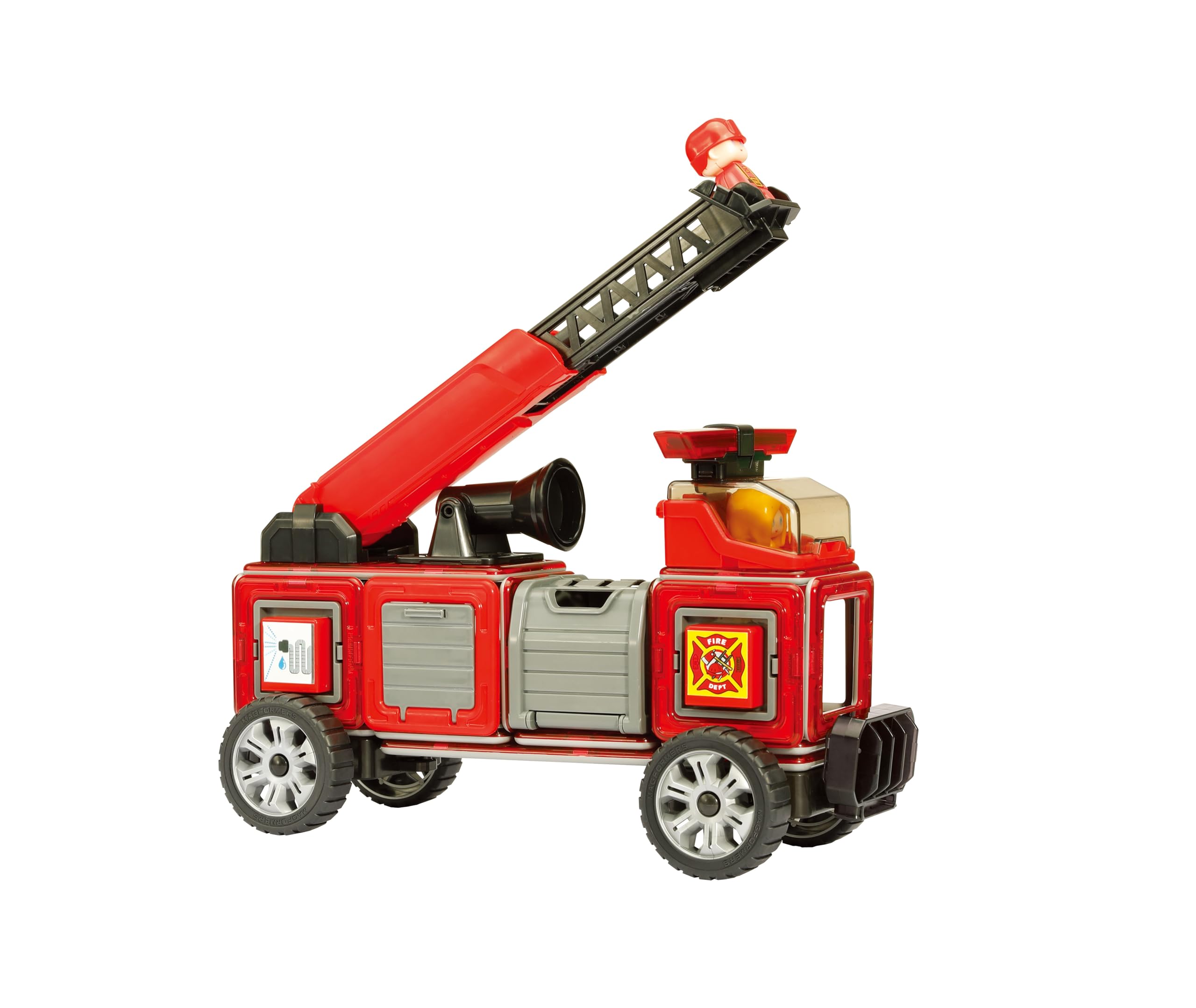 MAGFORMERS GmbH 278-56 Magformers Amazing Rescue Set 50T, kolorowy, od 36 miesięcy