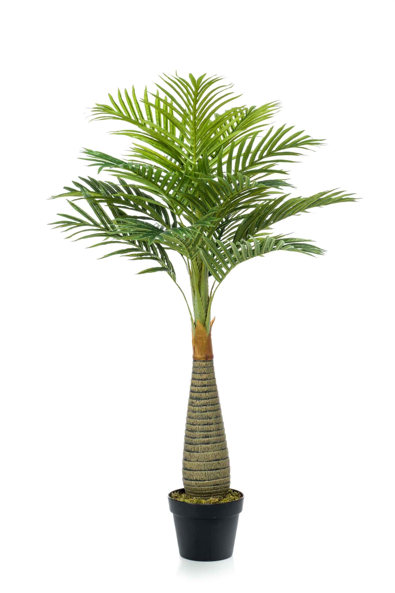 artplants.de Set 4 x Artificial bottle palm TEJADA, 4ft/110cm - 4 pcs Artificial tree