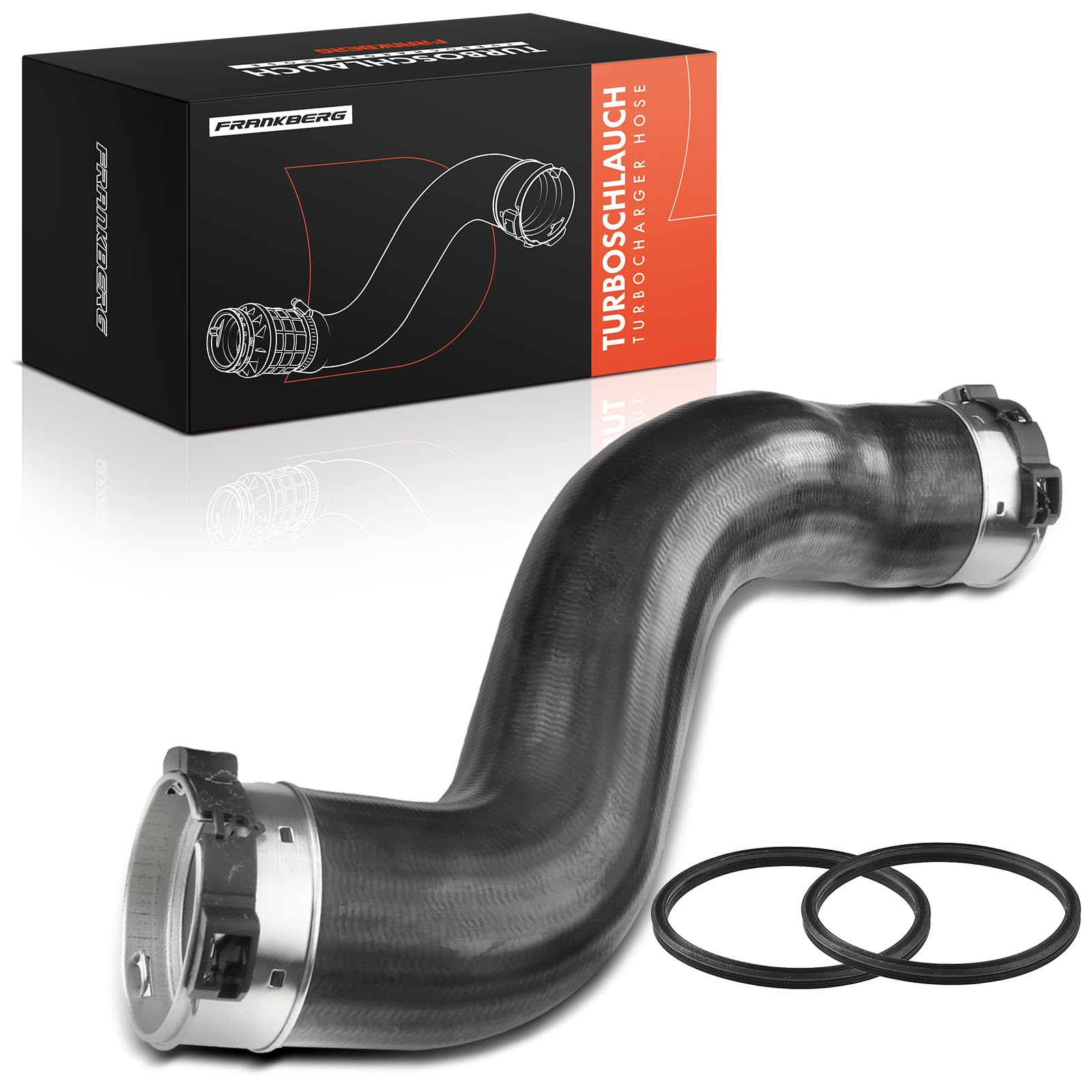 Frankberg Ladeluftschlauch Turboschlauch Links Kompatibel C-Klasse W204 C180 C200 C220 C250 2008-2014 E-Klasse W212 E200 E220 E250 2009-2016