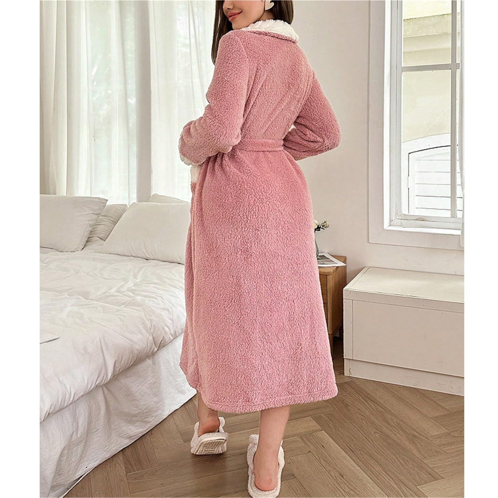 albornoz Albornoces for mujer, batas de toalla largas y suaves