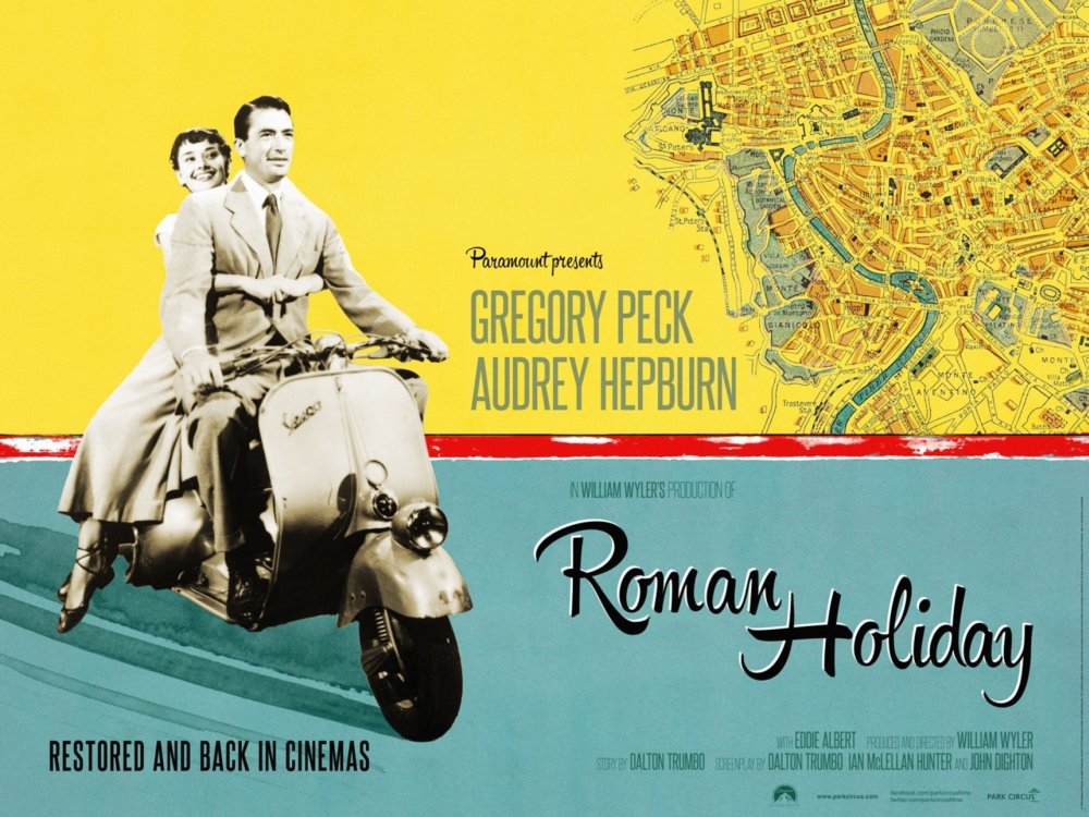 Amazon.com: Posterazzi Roman Holiday Movie Masterprint Poster
