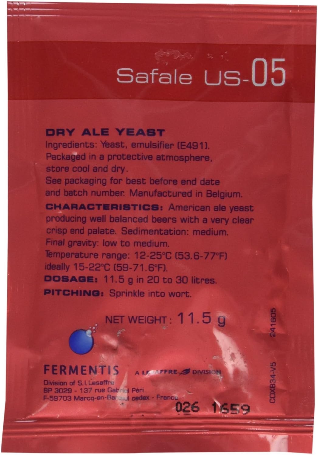 Fermentis Safale US-05 11.5 g