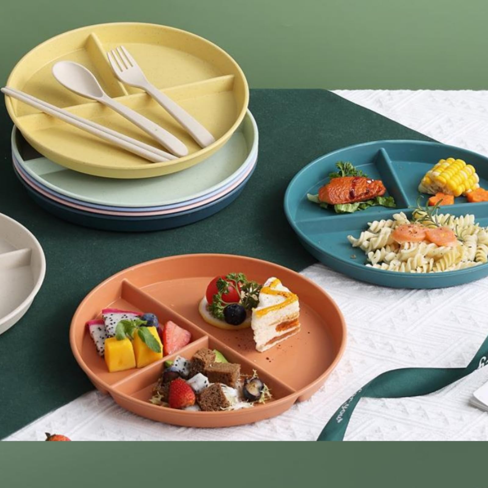 Amazon.co.jp: ランチプレート 仕切りプレート おしゃれ 大人 食器機