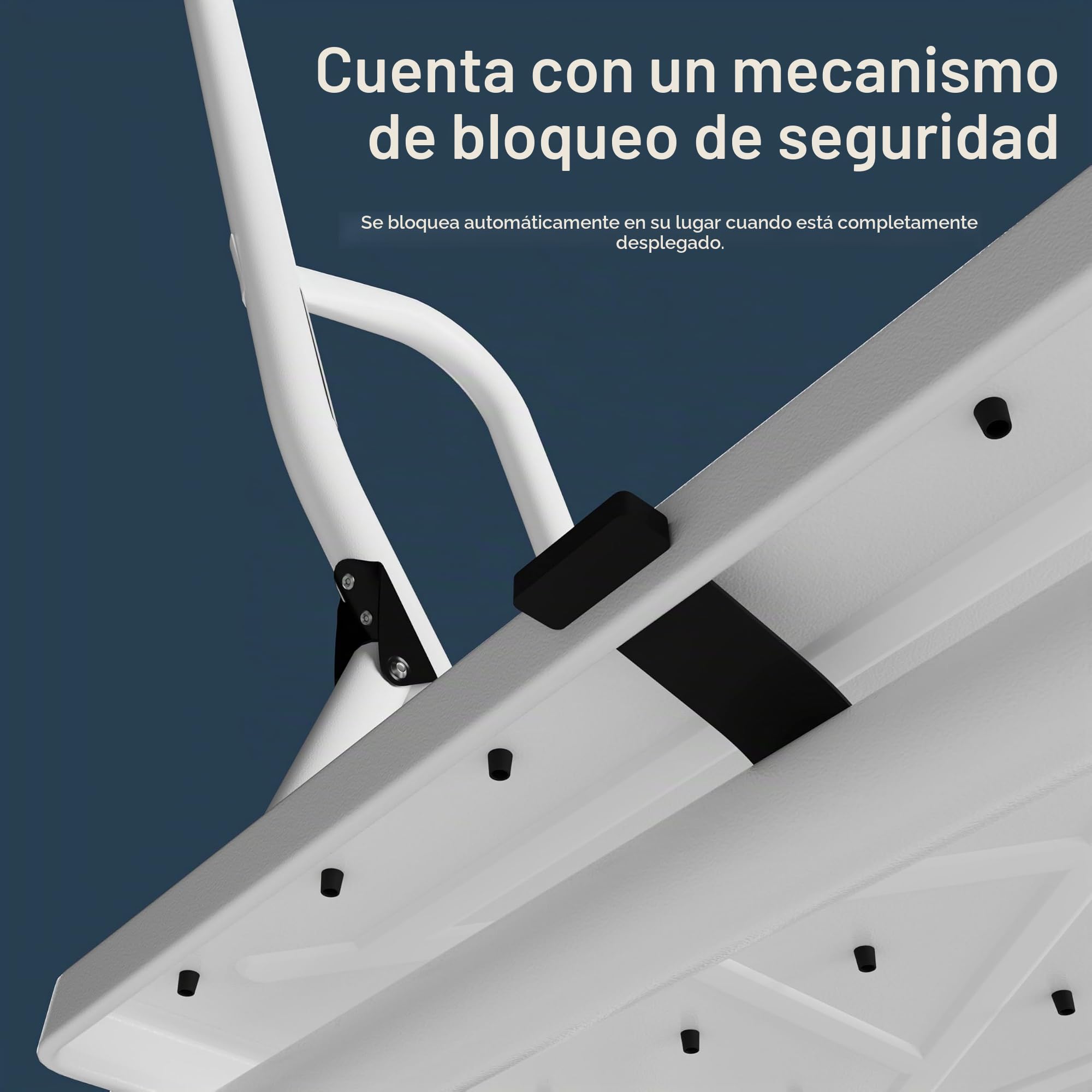 Home Vida 4 Escalera con pasamanos de Seguridad Plegable de Seguridad Antideslizante Mate Seguro Heavy Duty
