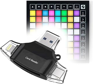 BoxWave Smart Gadget Compatible with Novation Launchpad X - AllReader SD Card Reader, microSD Card Reader SD Compact USB -...