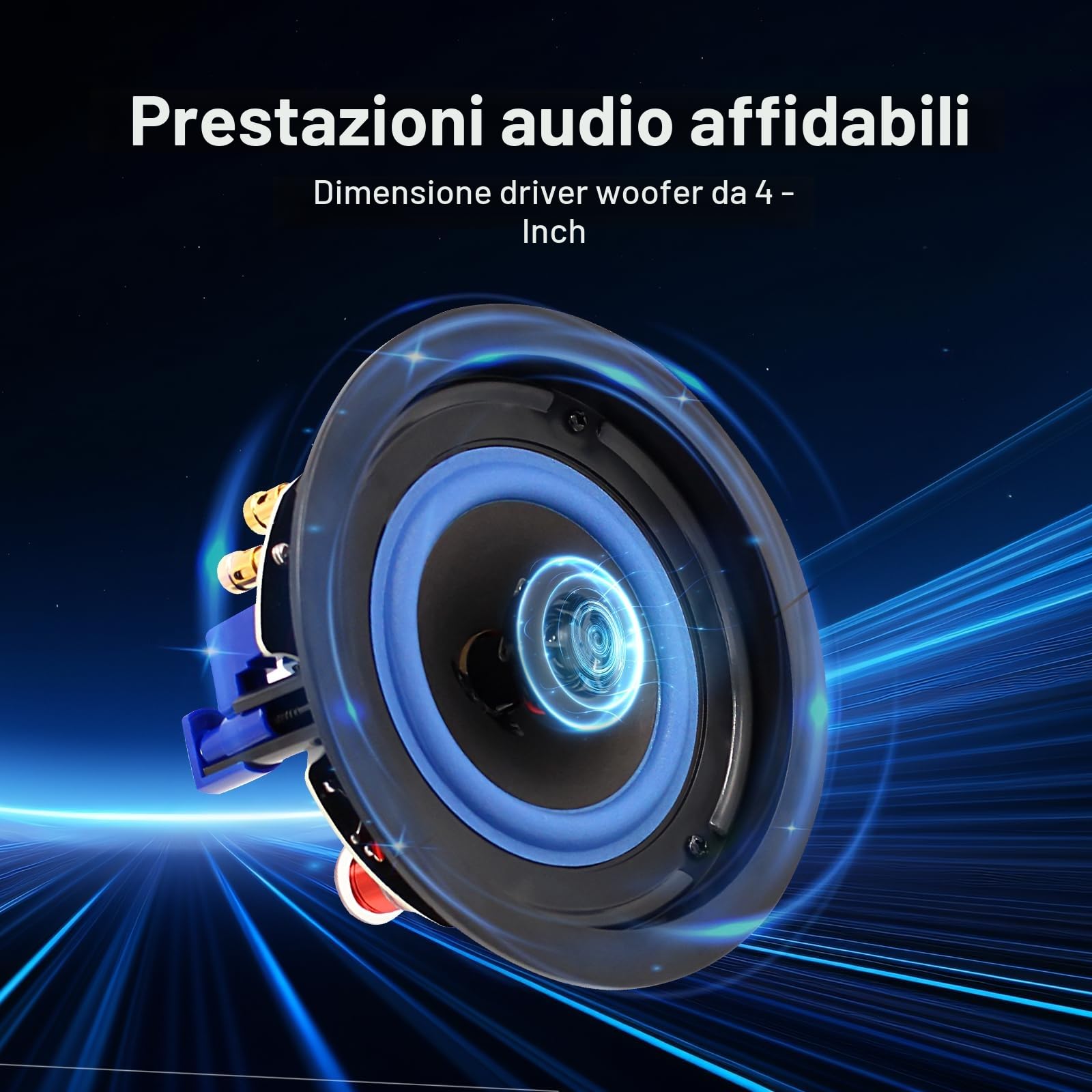 STUDIOFINIX zestaw głośników sufitowych Bluetooth 2-drożny 10 cm 320 W