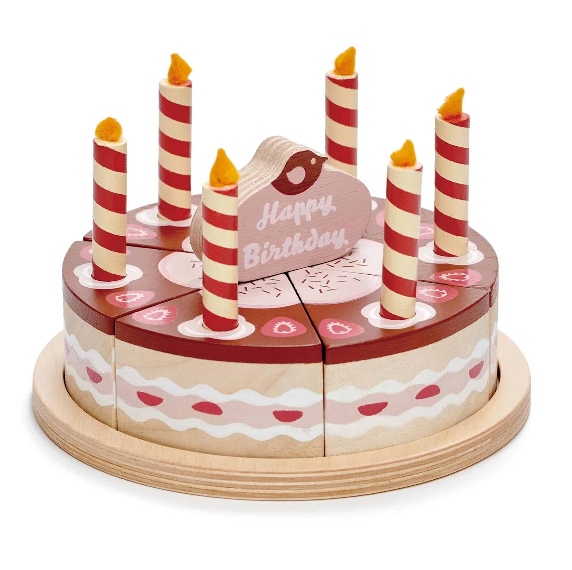Amazon.com: Tender Leaf Toys - Chocolate Birthday Cake - Pretend