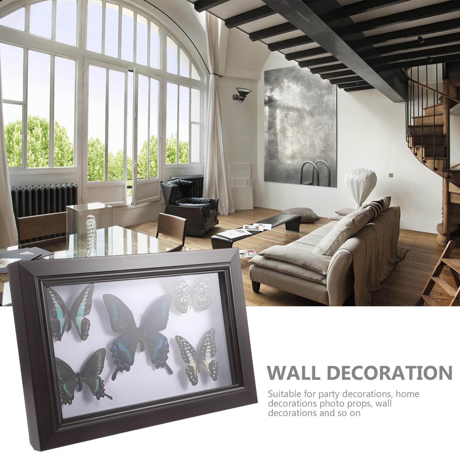 Marco para Exhibición de Insecto con Espécimen Real Decoración de Pared Artística y Elegante para Hogar y Escritorio Diseño Transparente Creativo Regalo para Coleccionistas