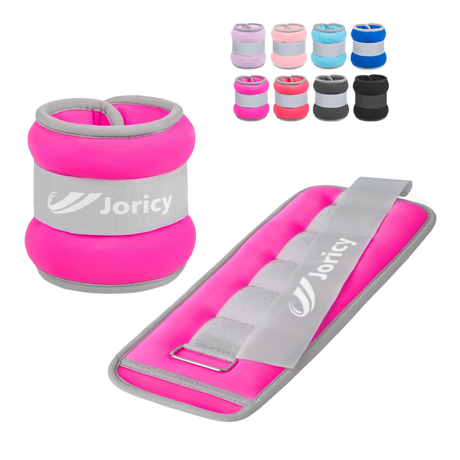 Pesi per caviglia, 1 kg, 1 paio di pesi per polso, gamba, braccio, per donne, uomini, bambini, con cinghie regolabili, forza ponderata per jogging, corsa, passeggiate, fitness, allenamento in