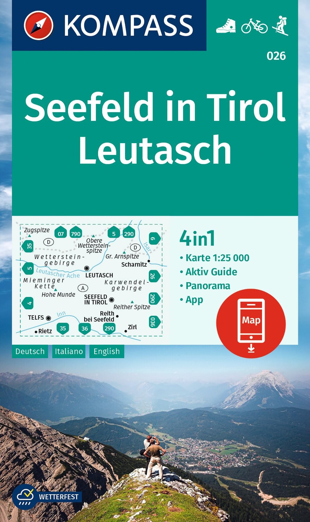 Seefeld inTirol / Leutasch D/I/E + Aktiv Guide - 9783991217640