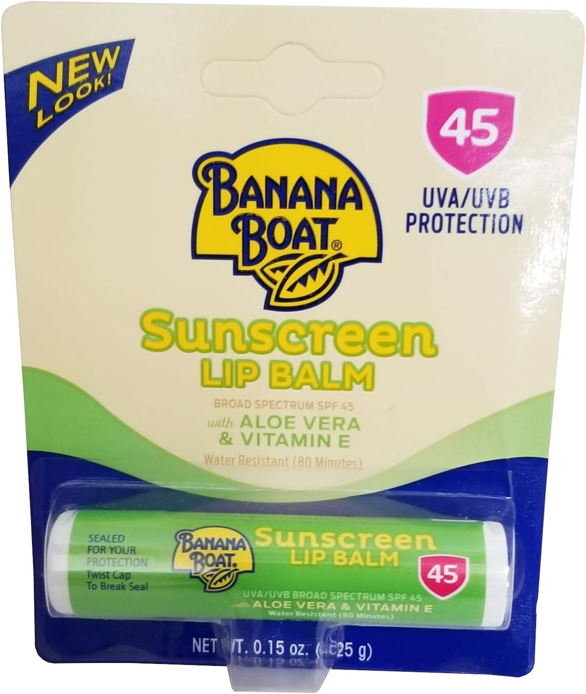 Banana Boat Sport Spf 50 Sunscreen Lip Balm .15 Oz (Pack Of
