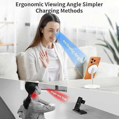 Miniatura 7 de Cargador inalámbrico magnético para iPhone, con certificación Qi2, cargador Mag-Safe de 25 W, soporte de carga rápida de 35 W, adaptador USB C de 6