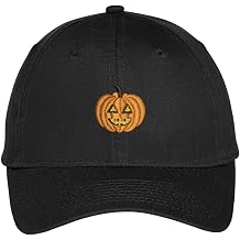 Jack O Lantern Halloween Theme Embroidered Baseball Cap