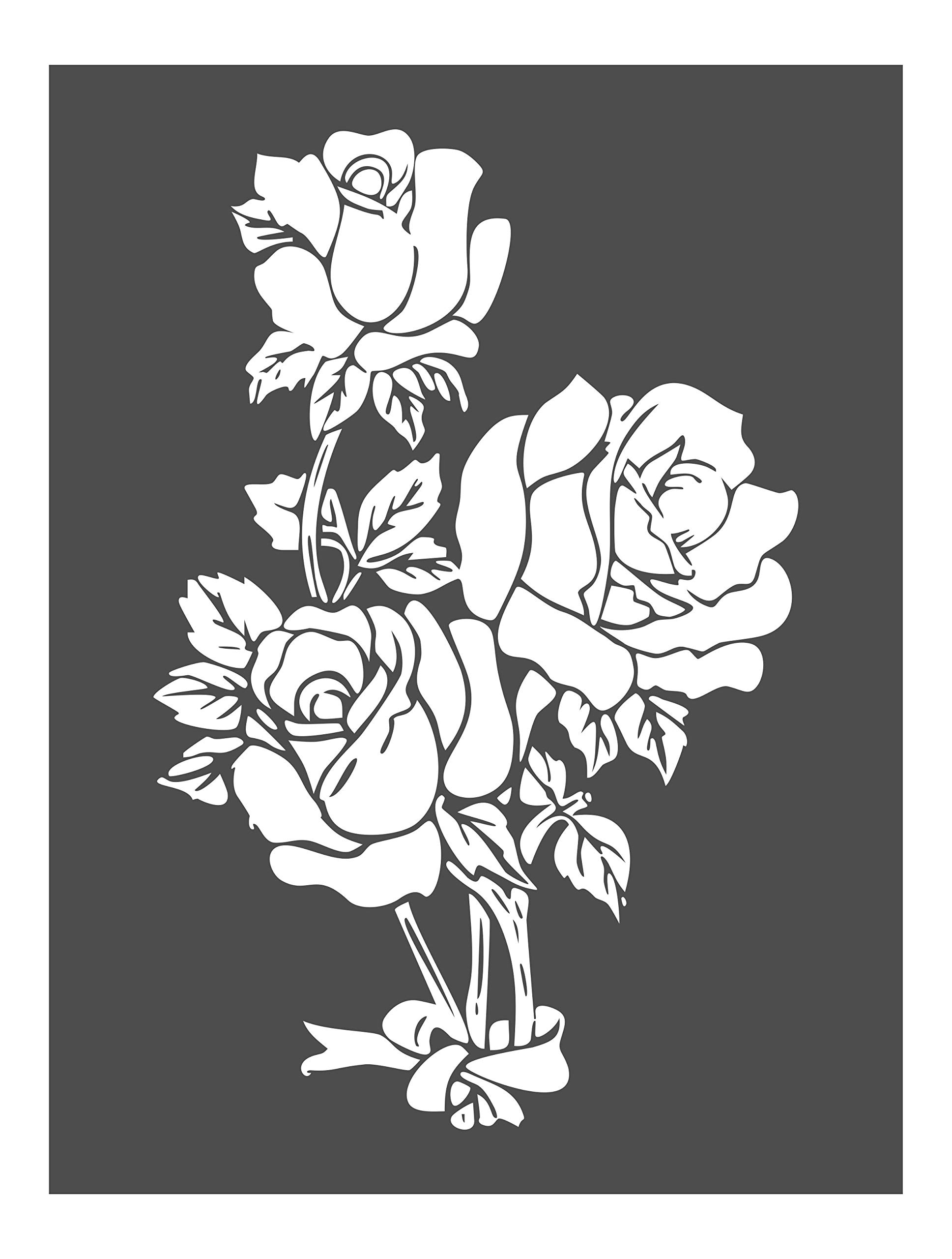 decalbazaar Vinyl Rose Flower Glossy Wall Glossy Glass Sticker, 8.5 x 5.5 Inches White (B09NPXDPQJ) Amazon Price History, Amazon Price Tracker