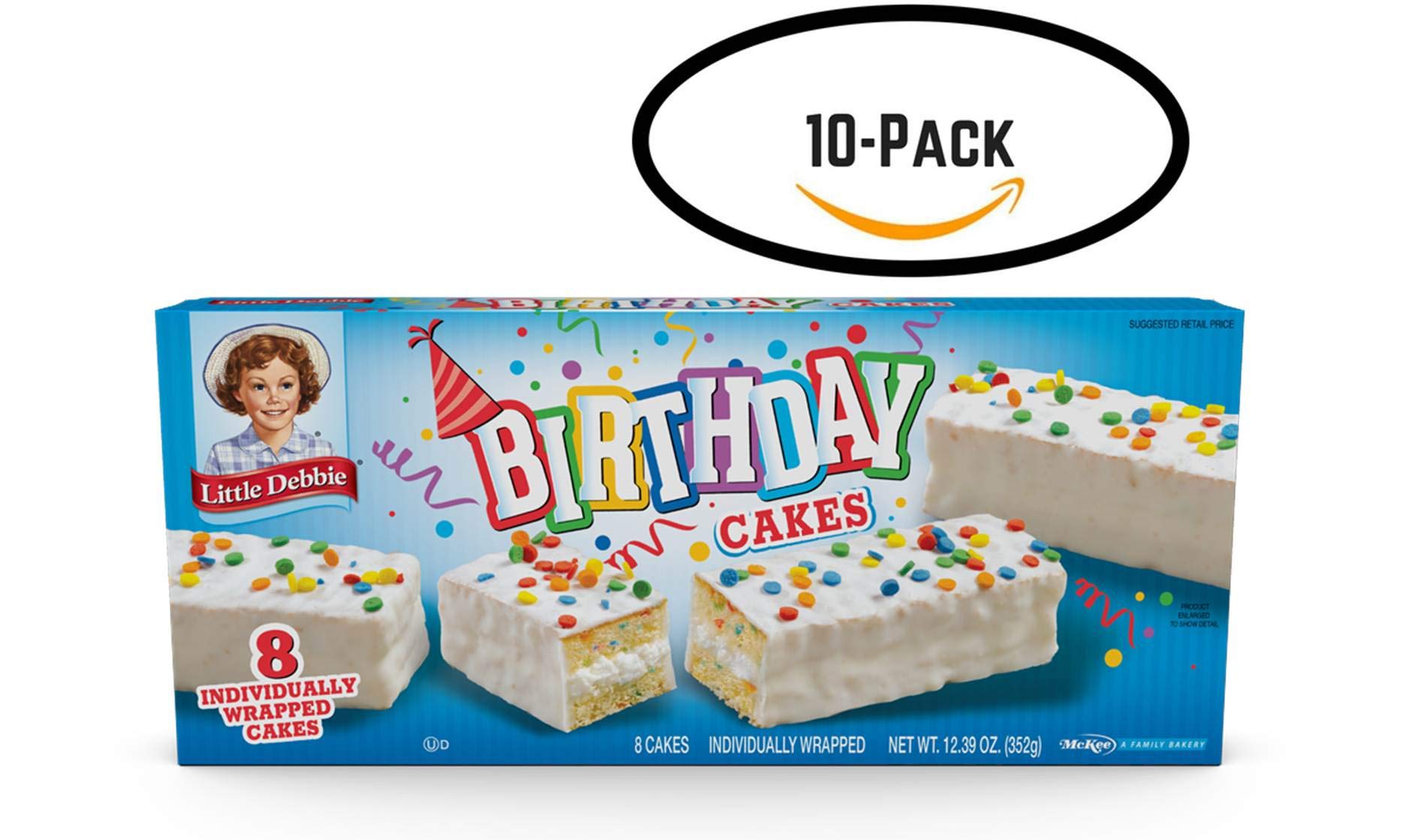 Buy Little Debbie Birthday Cakes, 10 Boxes of 80 Individually Wrapped