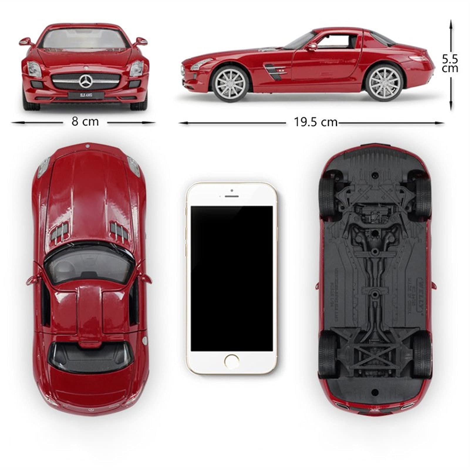 Amazon.co.jp: メルセデスベンツ SLS AMG 1：24シミュレーション