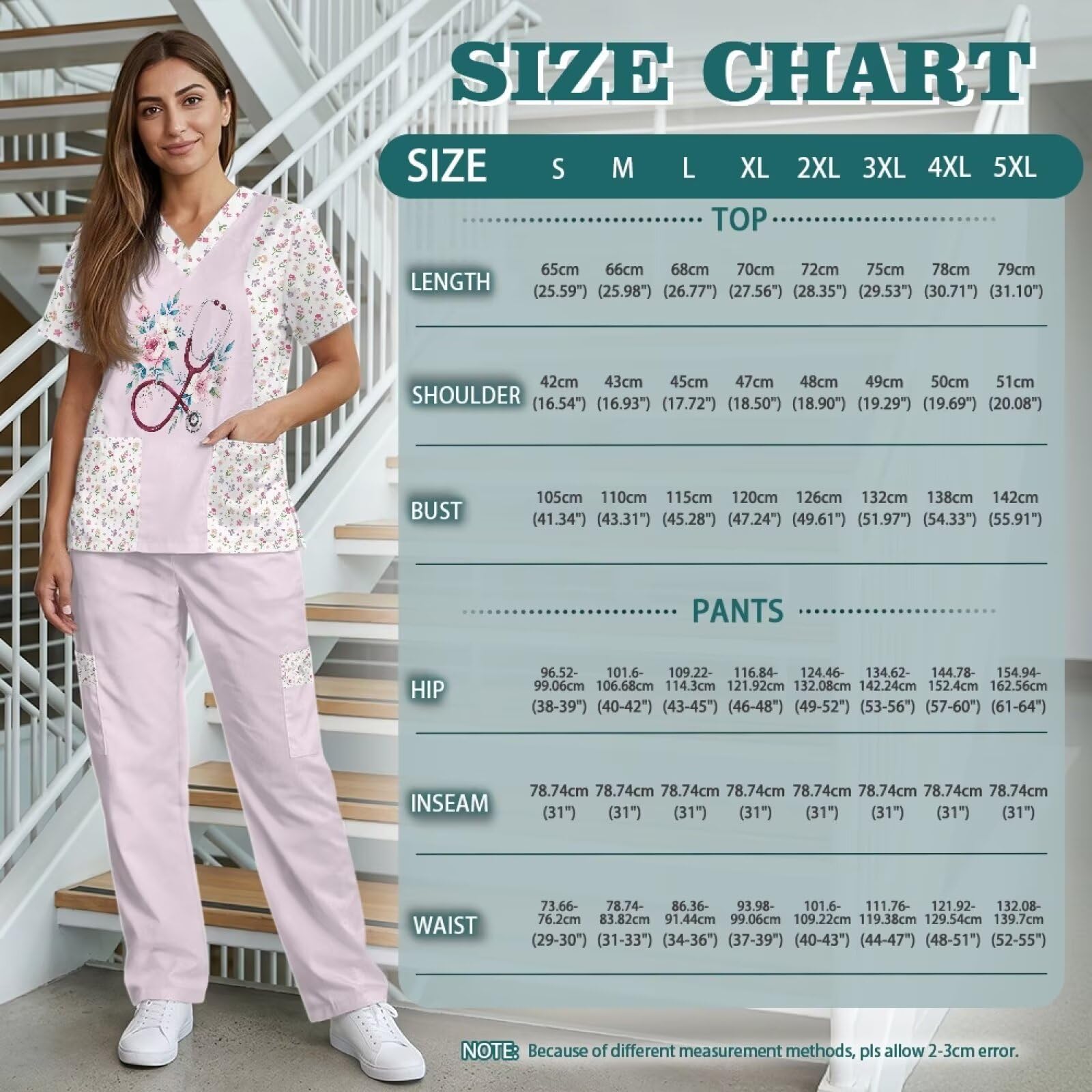 Scrubs dla kobiet uroczy nadruk zwierzęcy łatwy w pielęgnacji zestaw do szorowania oddychające medyczne peelingi dla weterynarzy i personelu pediatrycznego