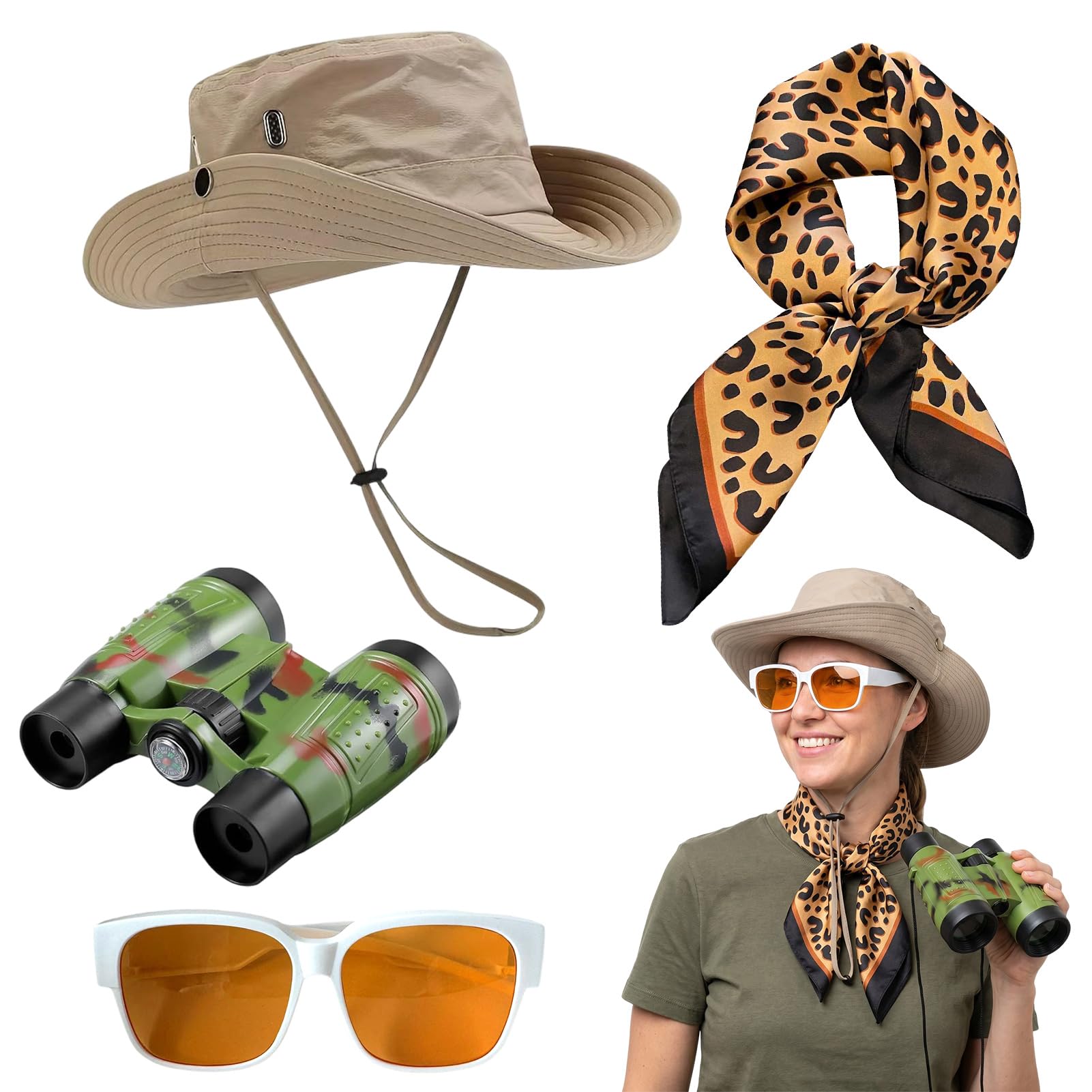 Formemory Safari Costume Set, Explorer Kit with Accessories for Halloween