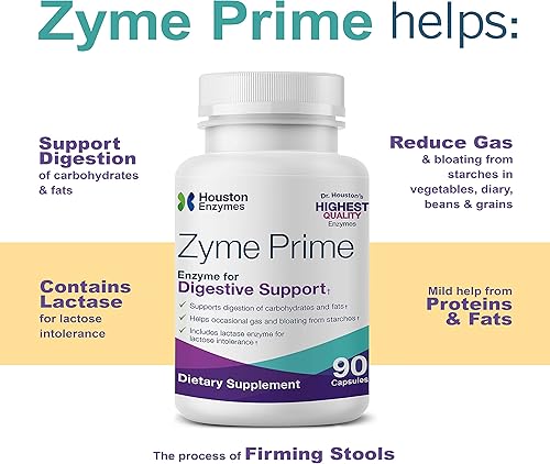 Miniatura 6 de Zyme Prime - 90 cápsulas - Formulado profesionalmente para apoyar la digestión de carbohidratos y grasas - Mejorado con lactasa para intolerancia a
