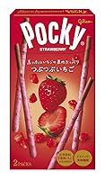 Vista 1 de Glico Pocky Heartfull Palitos de chocolate de fresa Dagashi snack Japón