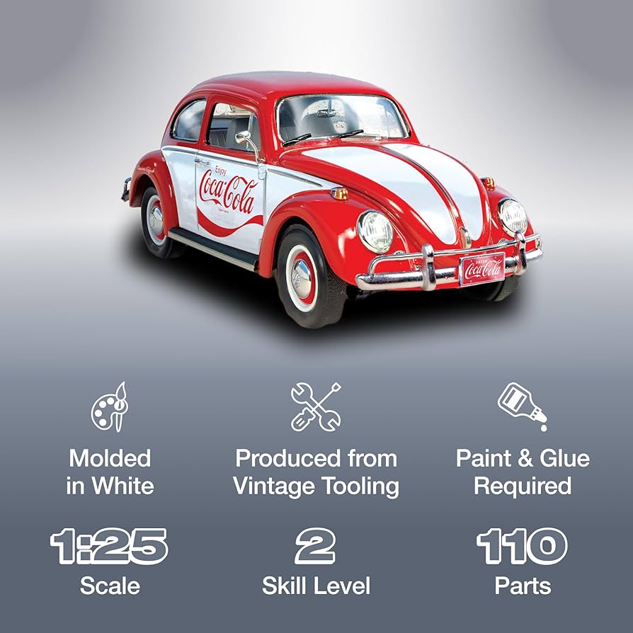 Amazon.com: Polar Lights - Volkswagen Beetle Snap (Coca-Cola) 2T