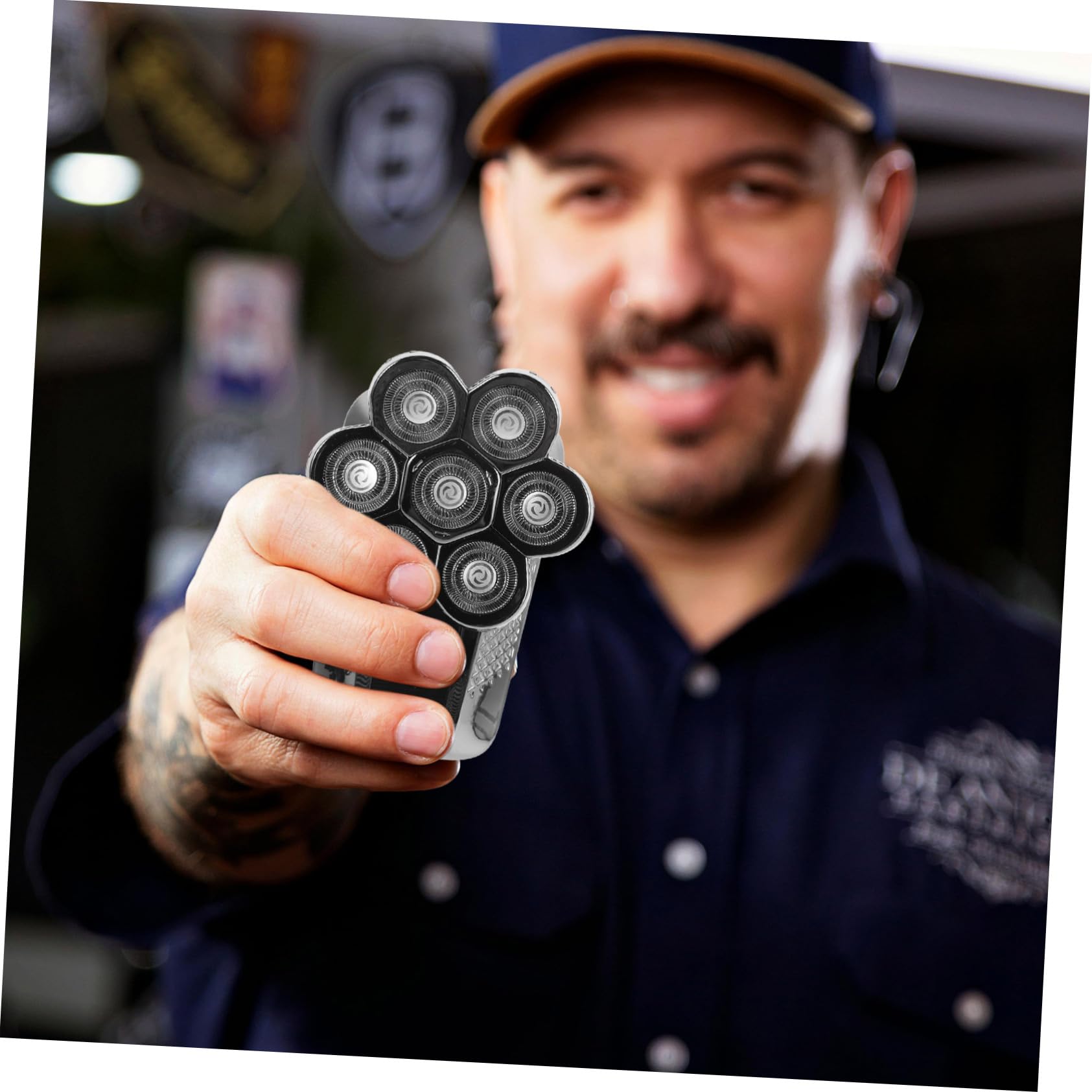 1juego Afeitadora Eléctrica Usb Recargable Para Hombre Cortadora Multifuncional De Cuchillas Diseño Lavable y Duradero Para Cuidado Personal y Diariamente
