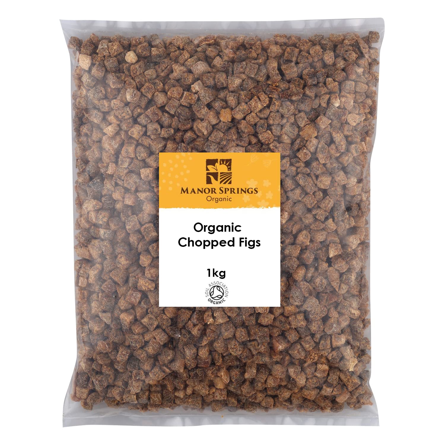 Organic Chopped (Diced) Figs 1kg by Manor Springs Organic