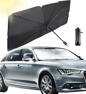 Windshield Sunshade Car Foldable, UV Ray Reflector Auto Front Window Sun Shade Visor Shield Shade,Keeps Vehicle Cool, Suitable Most Vehicles (57 X 31 in)
