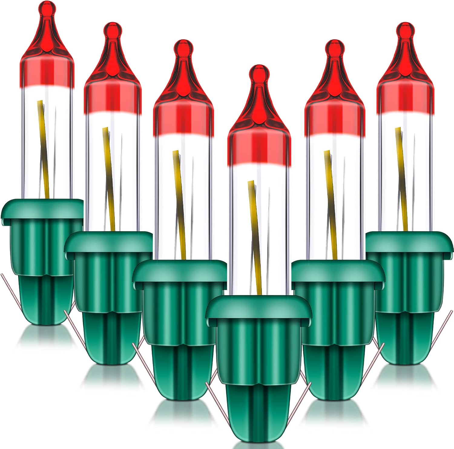 6 Pcs Christmas Flasher Replacement Mini Bulbs 3.5 V/ 0.17 A