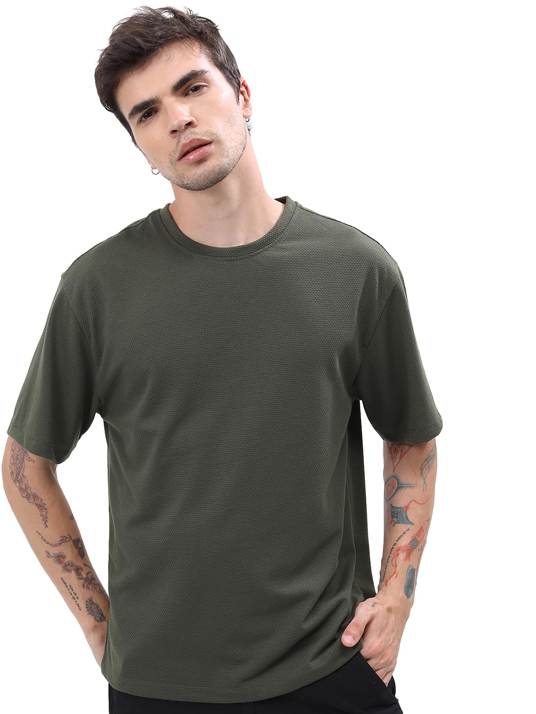 highlander Men's Solid Oversize T-Shirt-picture-13