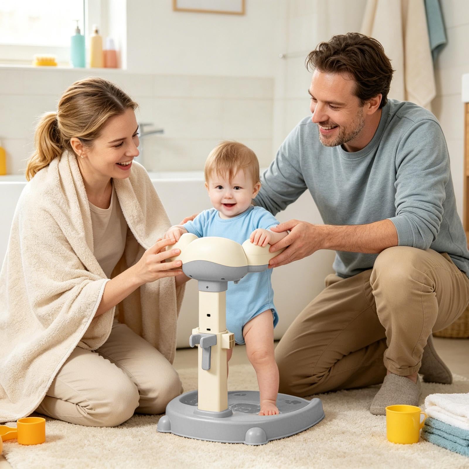 Supporto per la Doccia per Bambini Piccoli Supporto Regolabile | Stand per Bagno Antiscivolo per Bambini Piccoli Per Hotel Viaggi Appartamento Vasca Da Bagno Casa Ragazze E