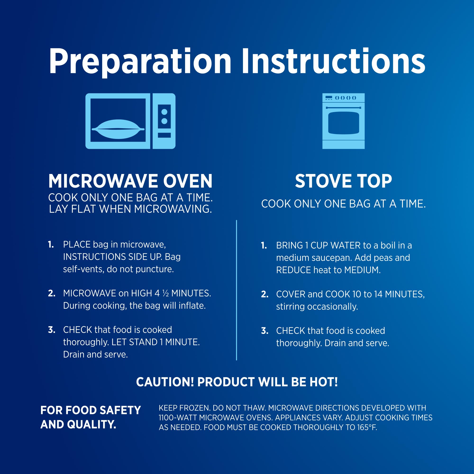 Birds Eye Steamfresh Sweet Peas Frozen Vegetable 10 OZ — view 6