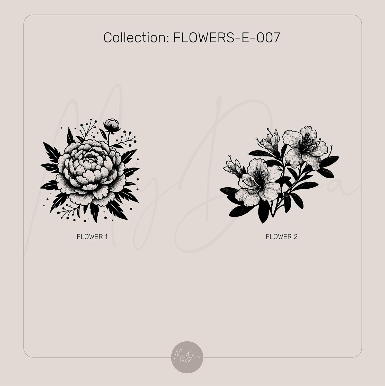 Engraved Flower Gold Ring - Personalized Square Shaped Bold Statement Jewelry