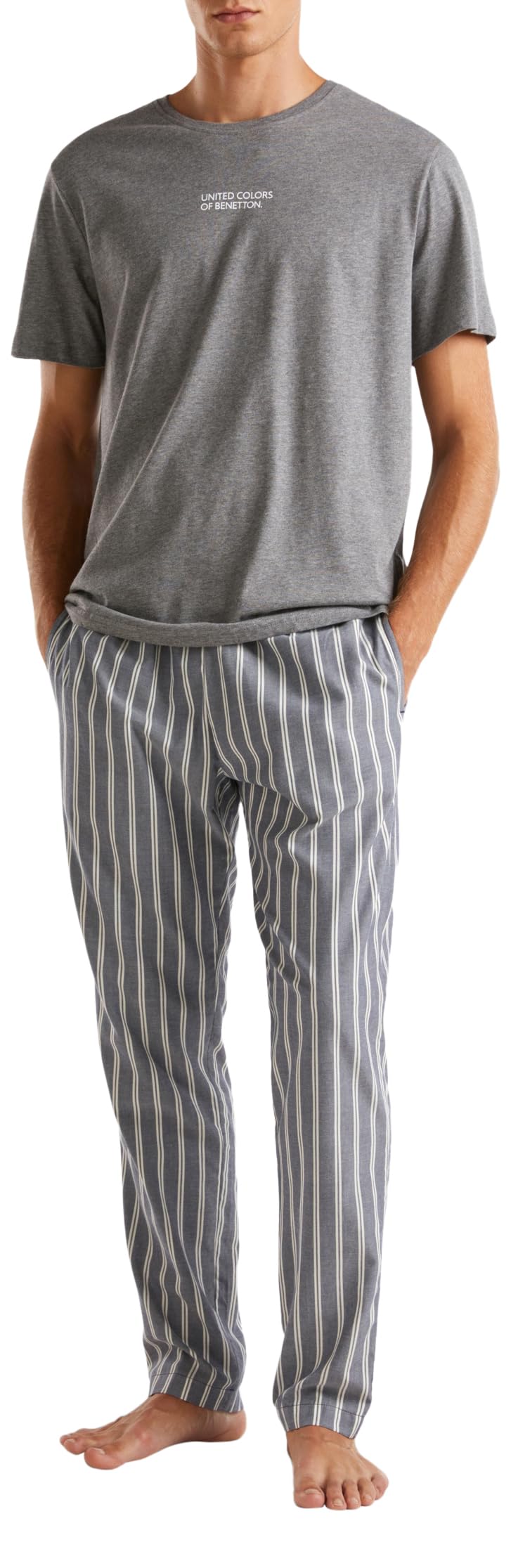 United Colors of Benetton Men's Pant 42FK4F00A Pyjama Bottoms, Multicolour, XL