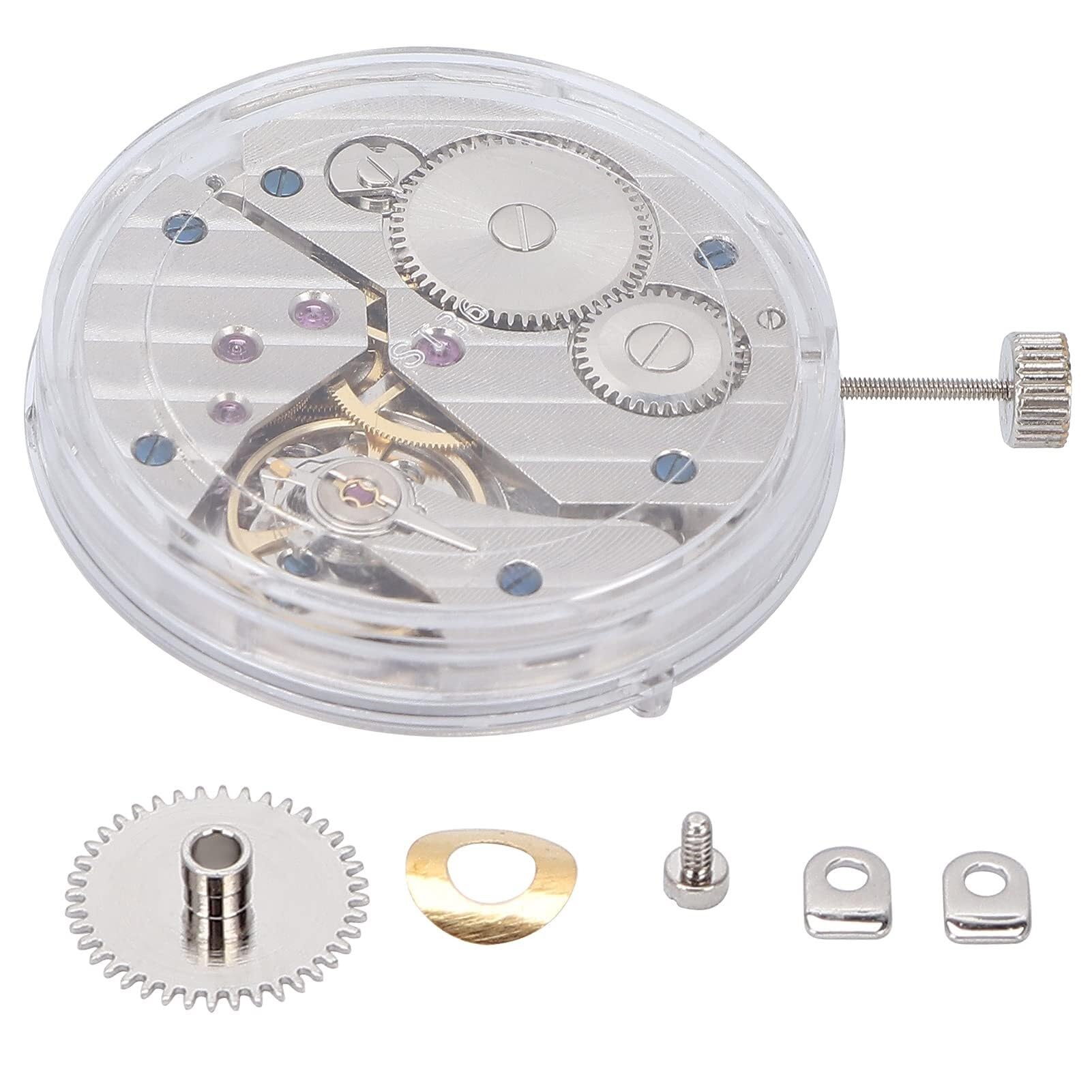 Pieza De Repuesto De Movimiento De Reloj Mecánico ST3600 para Mantenimiento De Relojes, Juego Completo con Equipo Y Accesorios Herramientas de relojero