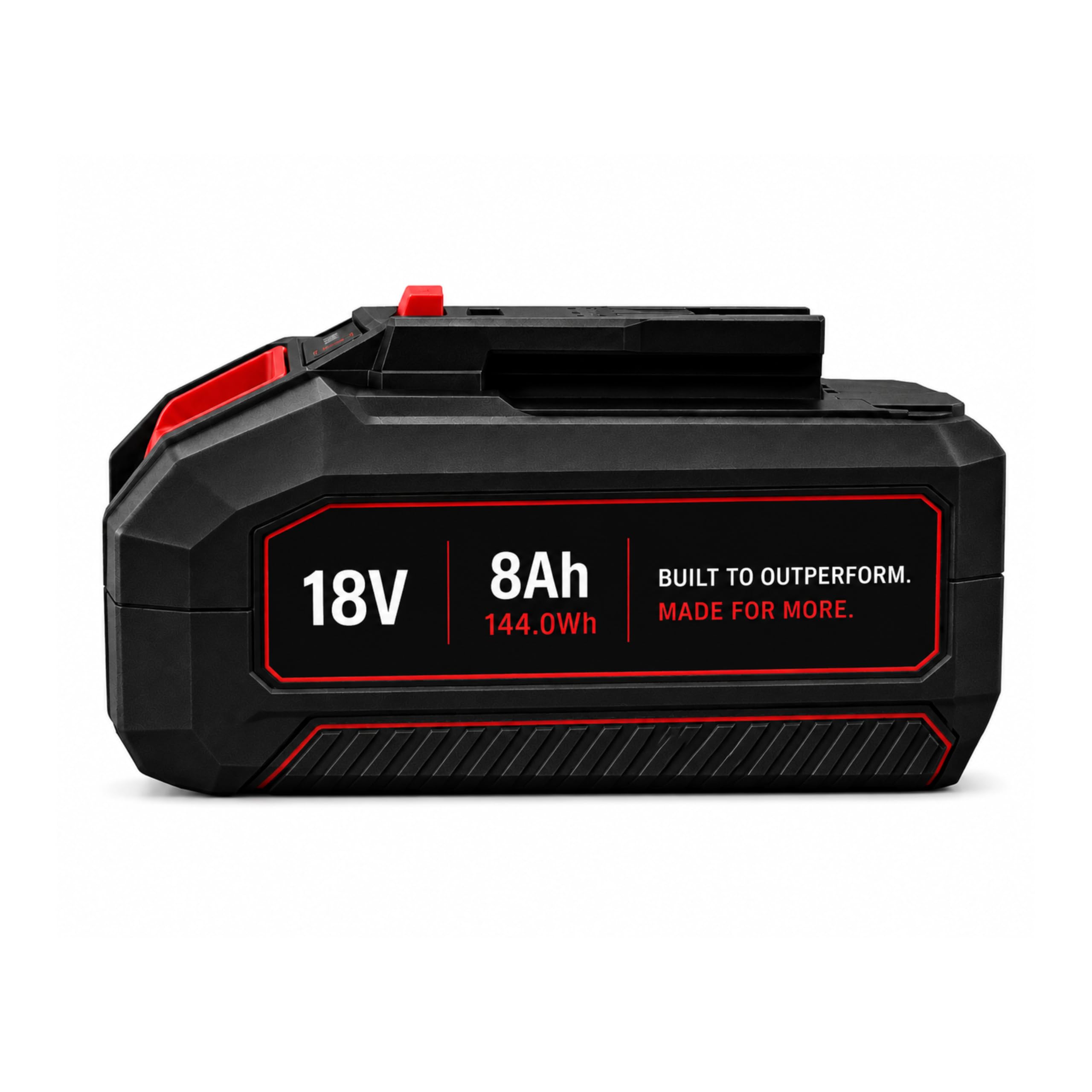 Batteria da 18 V 8,0 Ah compatibile con Einhell Power X-Change, batteria agli ioni di litio ad alte prestazioni con indicatore LED dello stato di carica, batteria di ricambio per utensili elettrici da