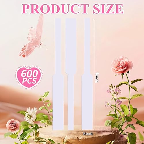 Miniatura 3 de 600 tiras de prueba de perfume, tiras de papel de fragancia, tira blanca para difusor de aromaterapia, pruebas de aromas