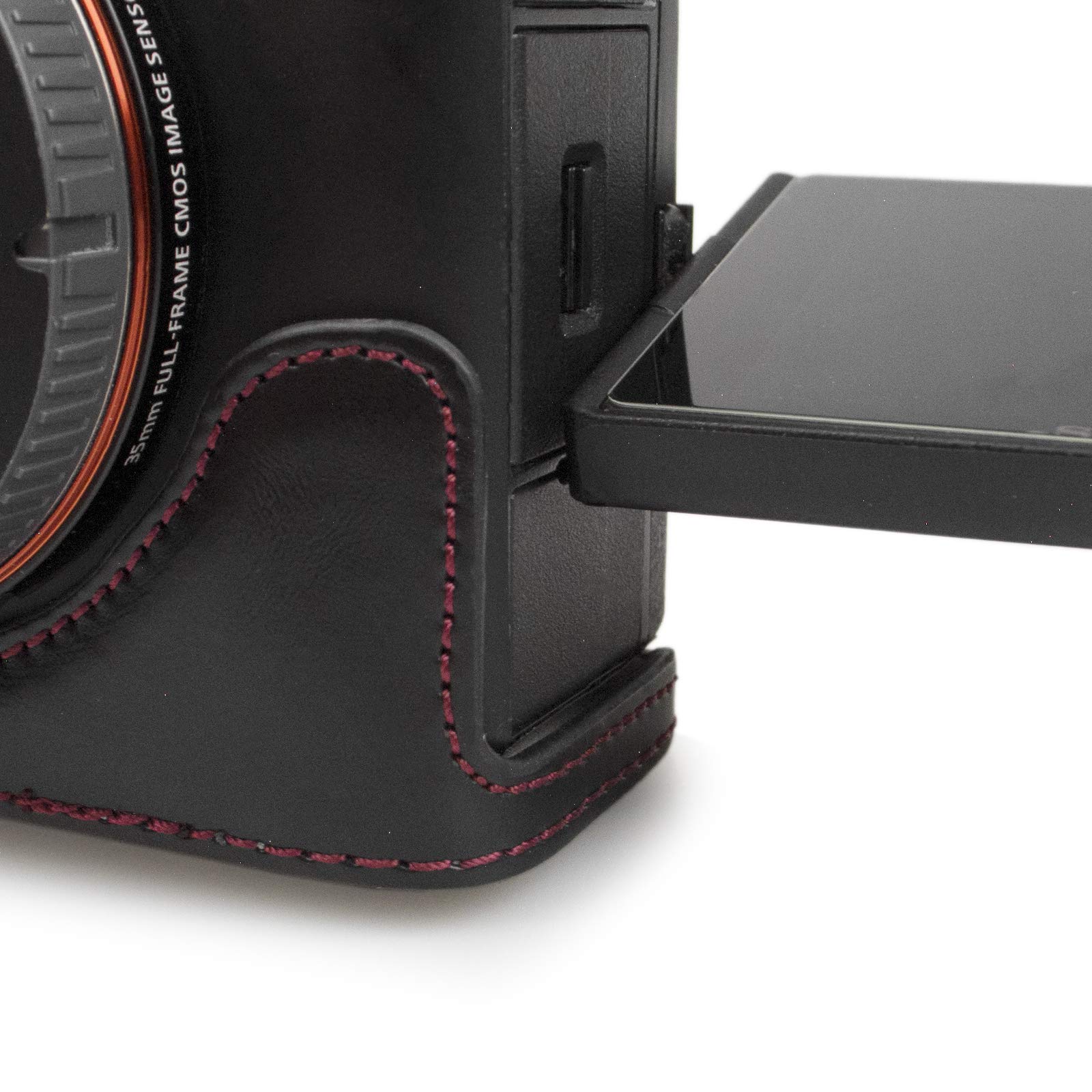 MUZIRI KINOKOO Kameratasche für Sony A7C und 28–60 mm Objektiv-Schutzhülle Sony Alpha 7C mit Schultergurt, Aufbewahrungstasche, Schwarz | Schutzhülle für Sony A7C mit Schultergurt und Aufbewahrungstasche, einfaches Tragen während Ausflügen und Reisen