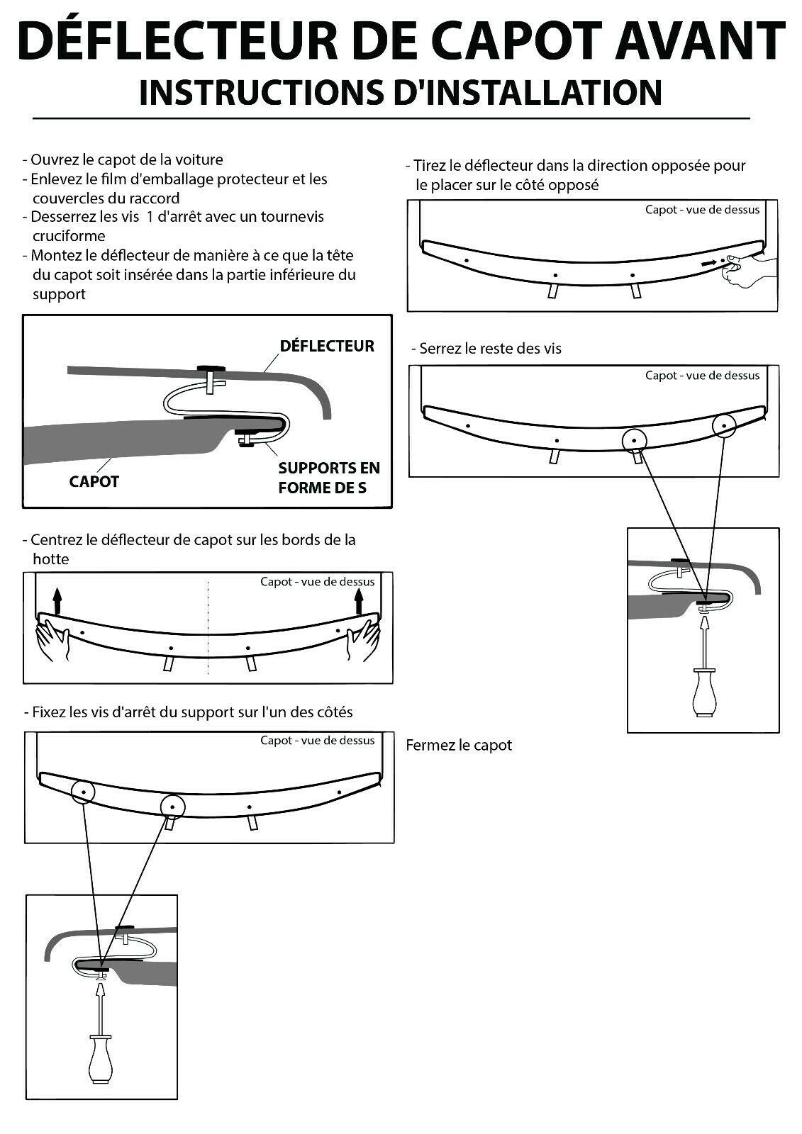 SCOUTT Bra de Capot Déflecteur de Protection pour Hyundai Santa Fe 2012-2018, Aérodynamique, Assemblage Facile, Aucun Perçage Requis