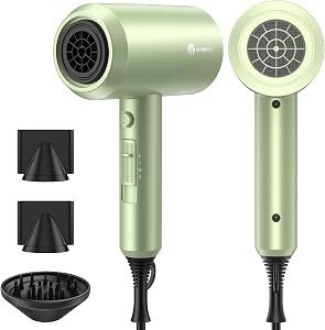 slopehill Professional Ionic Hair Dryer, Lime Cream