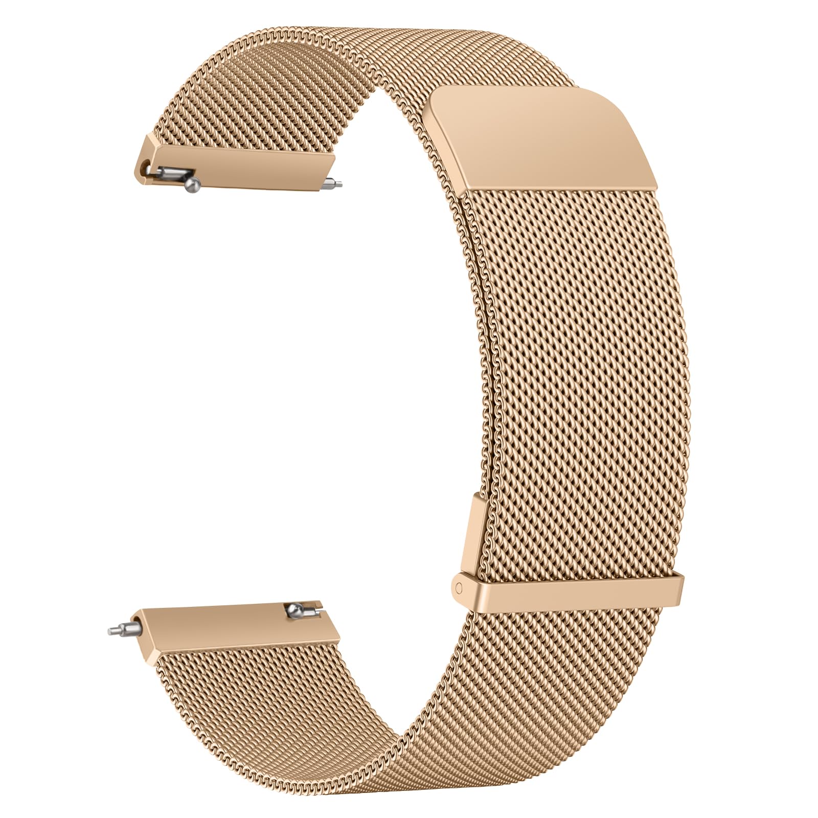 Tobfit Metal Watch Straps for GloryFit Smart Watch Straps for GloryFit T80 T70 T60 T50 P99 P98 Smartwatch, Quick Release Metal Replacement Bands (Rose gold)