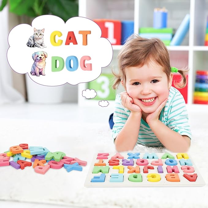 Rompecabezas Madera Alfabeto Educativo 3 Anos miniatura 2