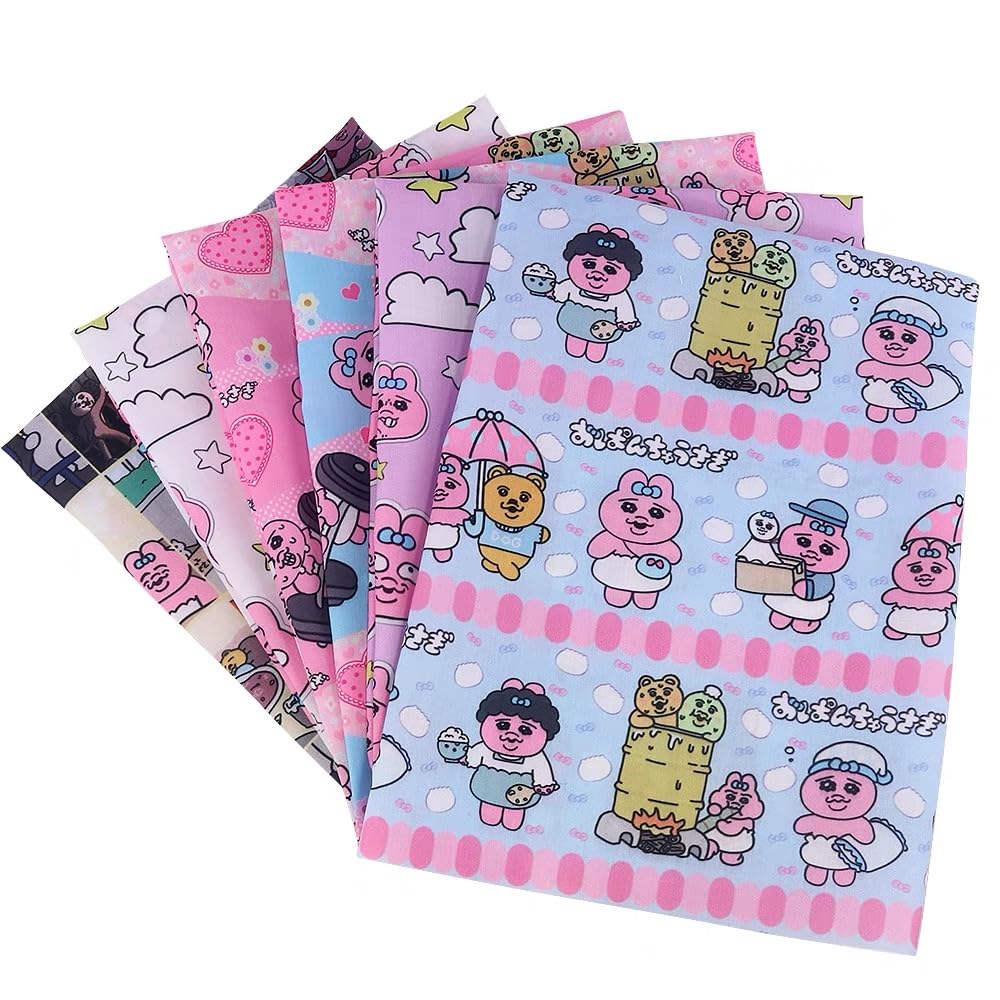 Amazon | おぱんちゅうさぎ 生地 布 布地 グッズ 切売カット diy生地