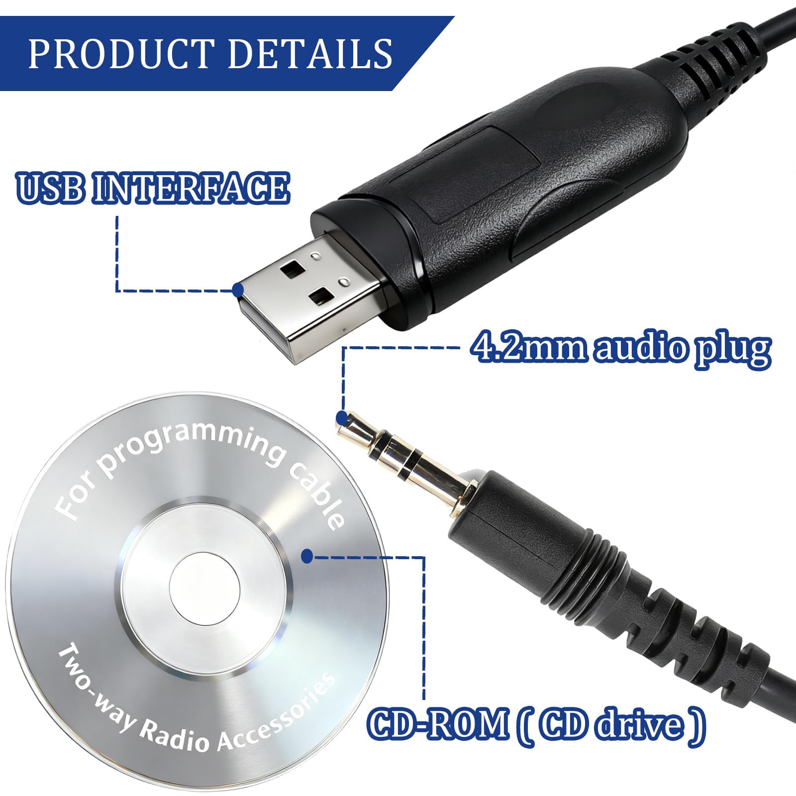 Amazon.com: KENMAX 1 Pin USB Programming Cable for Icom Radios IC